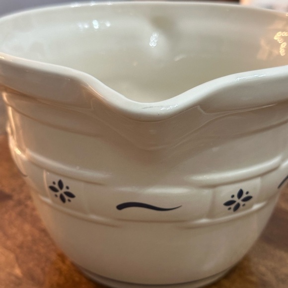 Longaberger Pottery Batter Bowl, Longaberger Pottery Mixing Bowl, Batter Bowl - Picture 6 of 7